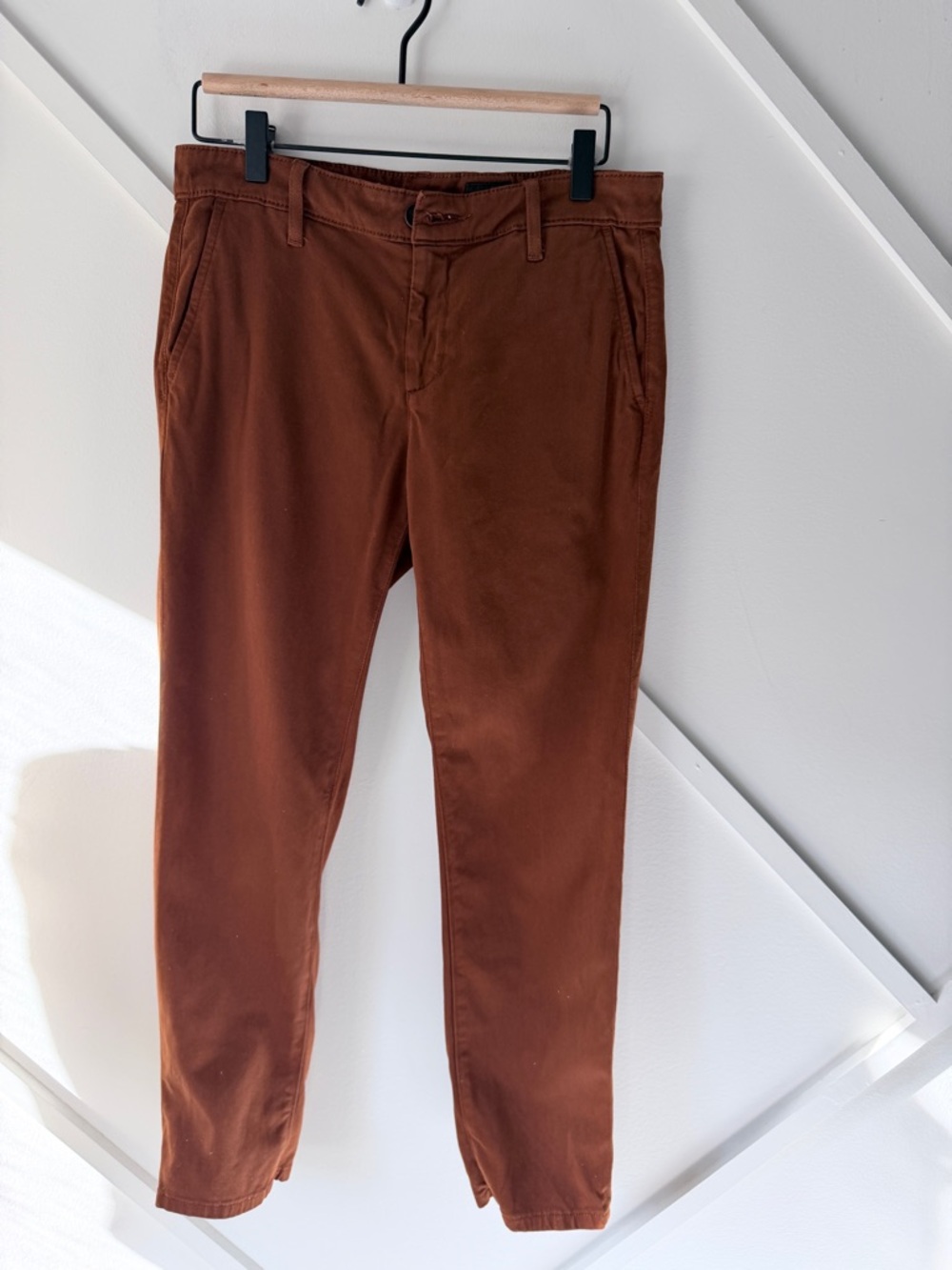 AG Adriano Goldschmied Caden Rust Trousers| Casual Slim Chino - 25 (fit big)